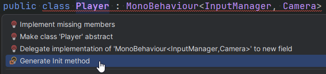 Generate Init method